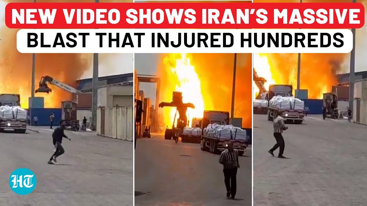 Iran Explosion: New Footage Captures Deadly Blast That Left 600+ Injured In Bandar Abbas Port