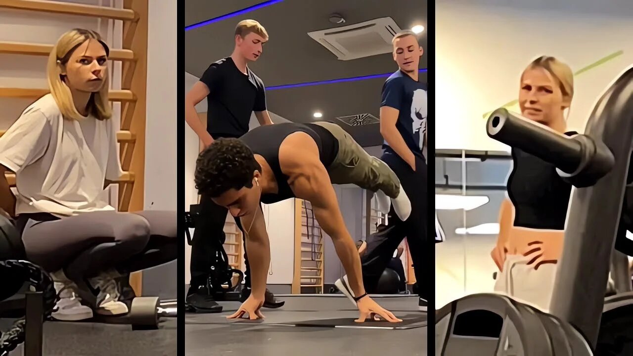đŸ”¥Scaring People in The Gym With Calisthenics #106