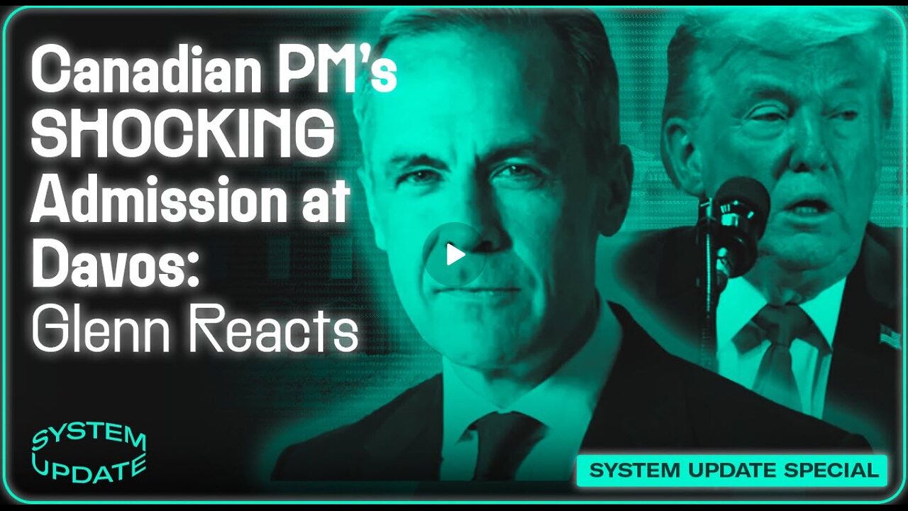 SHOCKING Confession by Canada's PM Mark Carney at Davos