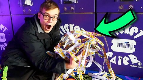 WINNING ALL THE TICKETS AT THE ARCADE!