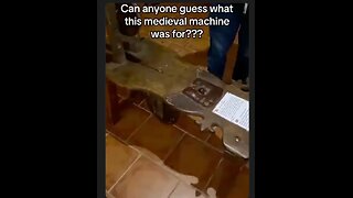 Can you guess what this medieval machine might have been used for?