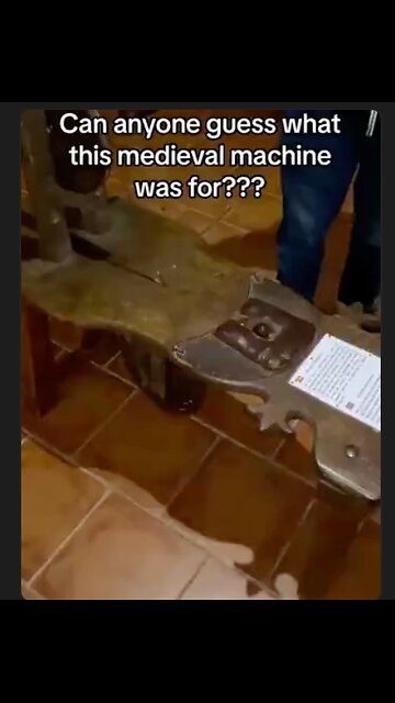 Can you guess what this medieval machine might have been used for?