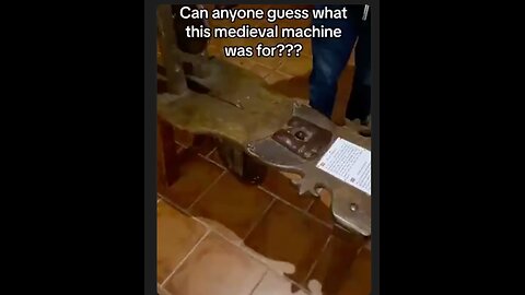 Can you guess what this medieval machine might have been used for?