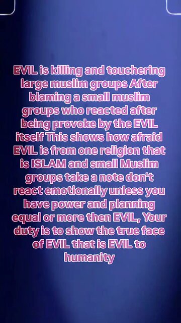 Evil vs Muslims