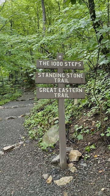 Fantastic hike at Thousand Steps Standing Stone Trail! #yeshua #jesus #hiking #nature #osprey