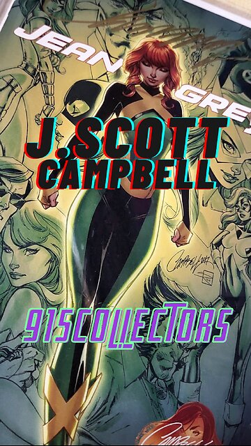 🔥 Jean Grey no. 1 Variant – Signed by J. Scott Campbell (2017) with Certificate of Authenticity 🔥
