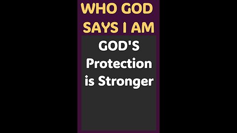 GOD'S PROTECTION IS STRONGER #wordofgod #Jesus #God #spirituality #power #strength #defender #help
