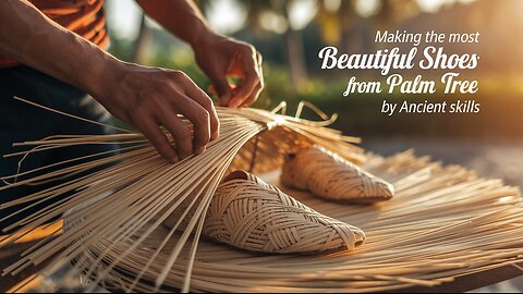 Making The Most Beautiful Shoes From Palm Tree By Ancient Skills