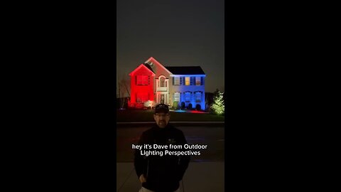 Look how easy it is to change the color of our landscape lights