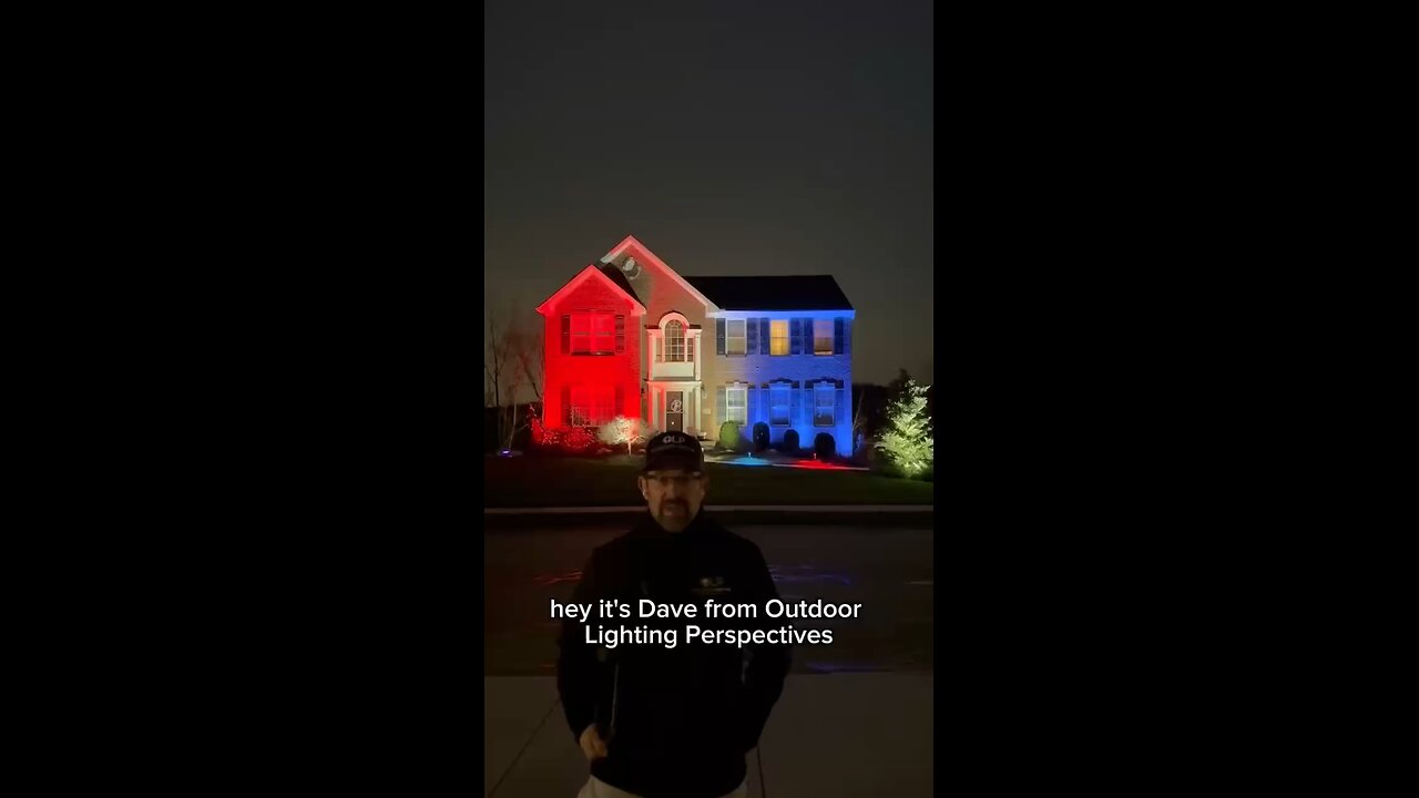 Look how easy it is to change the color of our landscape lights