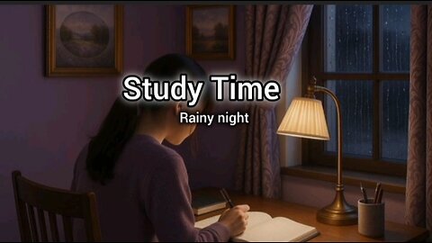 1 Hour Study Timer with Rain Sound Focus & Calm Study Session