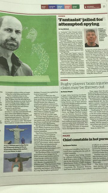 Princess Diana in Newspaper : Christ the Redeemer in Rio