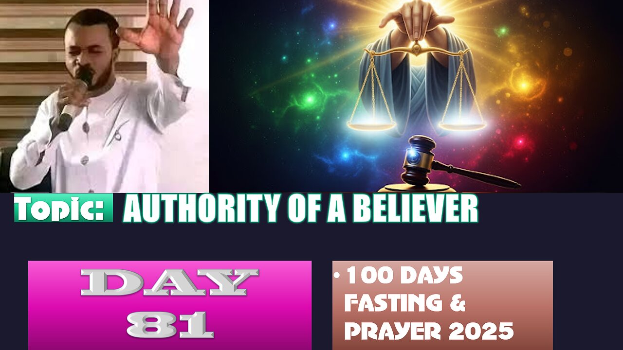 Day 81 | Tuesday, September 23rd, 2025 — Topic: AUTHORITY OF A BELIEVER! 100 Days Fasting & Prayer