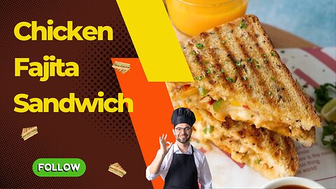 How to make Delicious Chicken Fajita Sandwich 😋 🥪