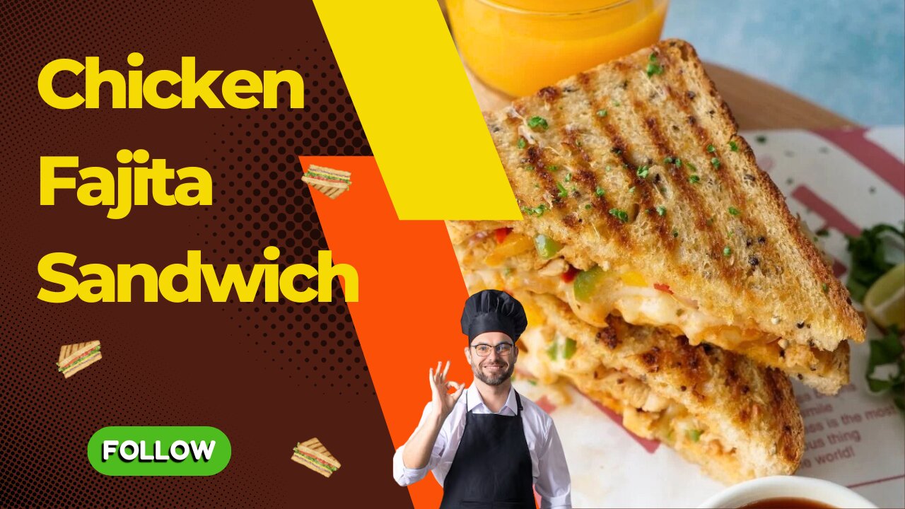 How to make Delicious Chicken Fajita Sandwich 😋 🥪