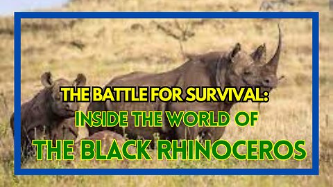 The Battle for Survival: Inside the World of the Black Rhinoceros