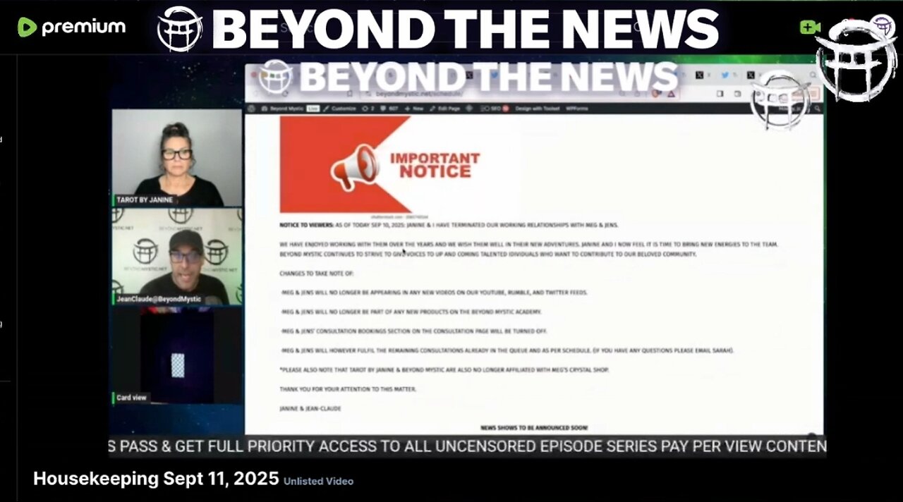 BEYOND THE NEWS with JANINE JEAN-CLAUDE - SEPT 11 2025