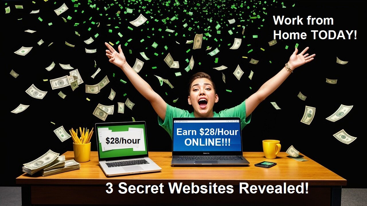 Earn $28/Hour ONLINE with These 3 Secret Websites (No Experience Needed!) 🌍 | Work from Home Jobs