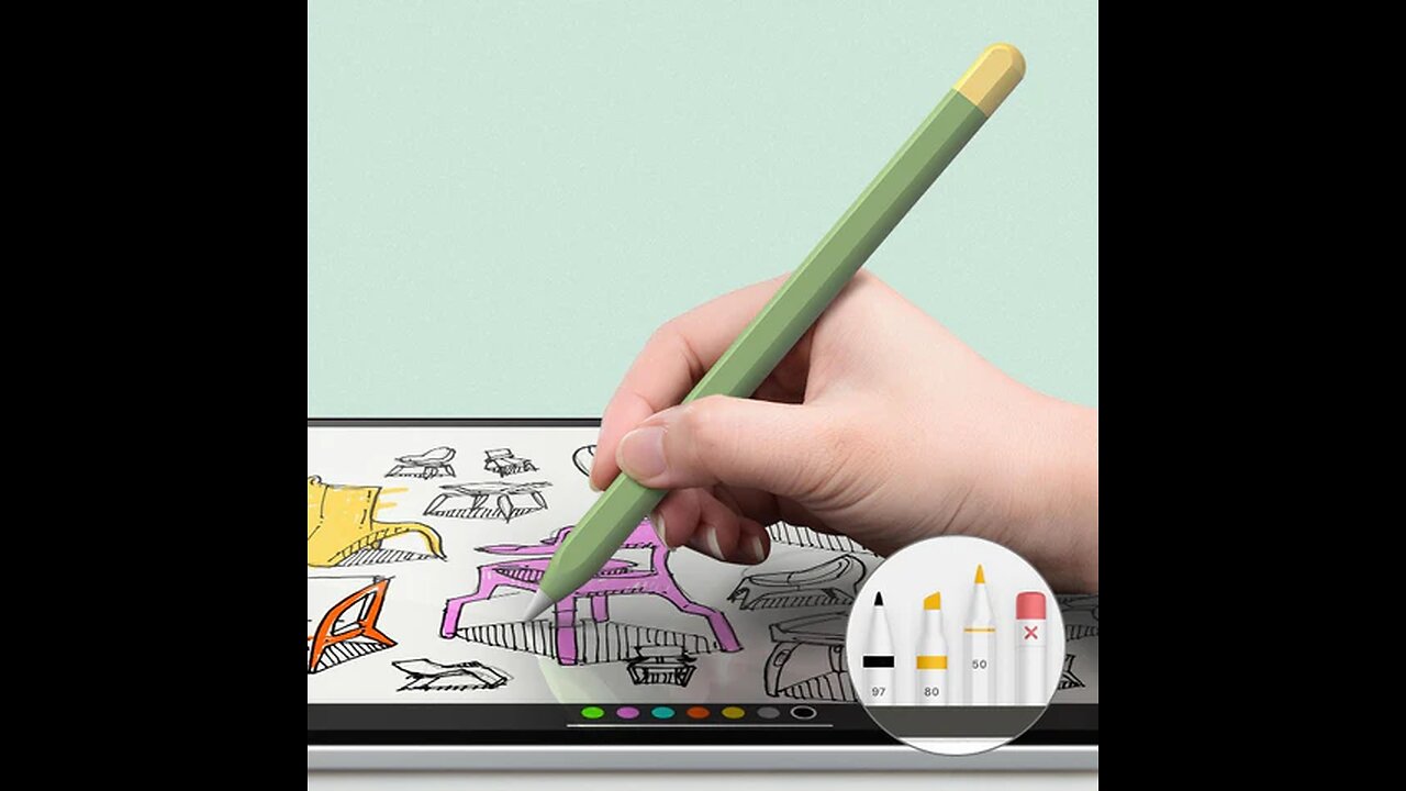 Ultra-Thin Silicone Anti-Fall Protective Case for Apple Pencil