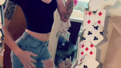 The mirror with princess tgirl