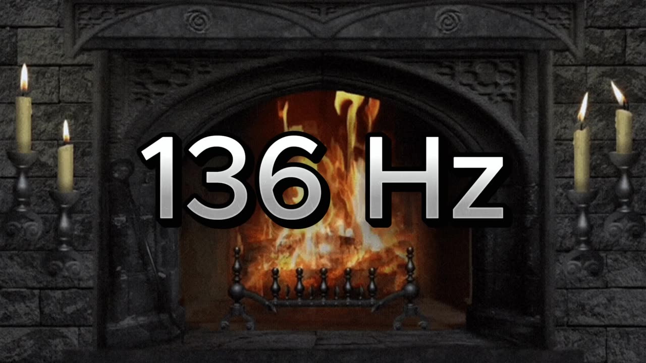 ✨ 136 Hz Meditation with Campfire Sounds
