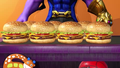 How Many Times Spiderman Eat Burger? EP.2 #gta #spiderman #hulk
