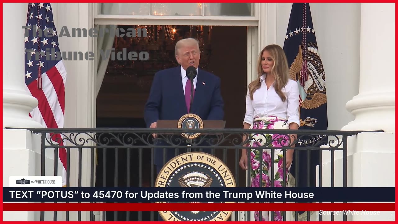 Melania Stuns in Beautiful, Brightly Colored Outfit for White House Festivities