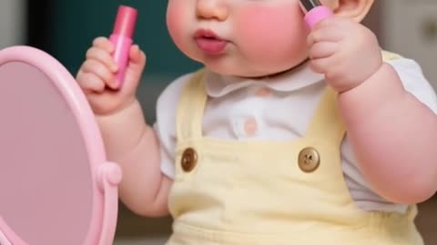 Cute Baby Makeup time
