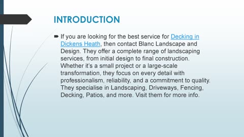 Best Decking in Dickens Heath