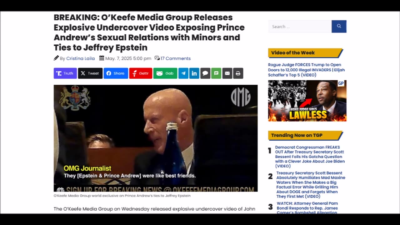 Prince Andrew’s Sexual Relations with Minors and Ties to Jeffrey Epstein