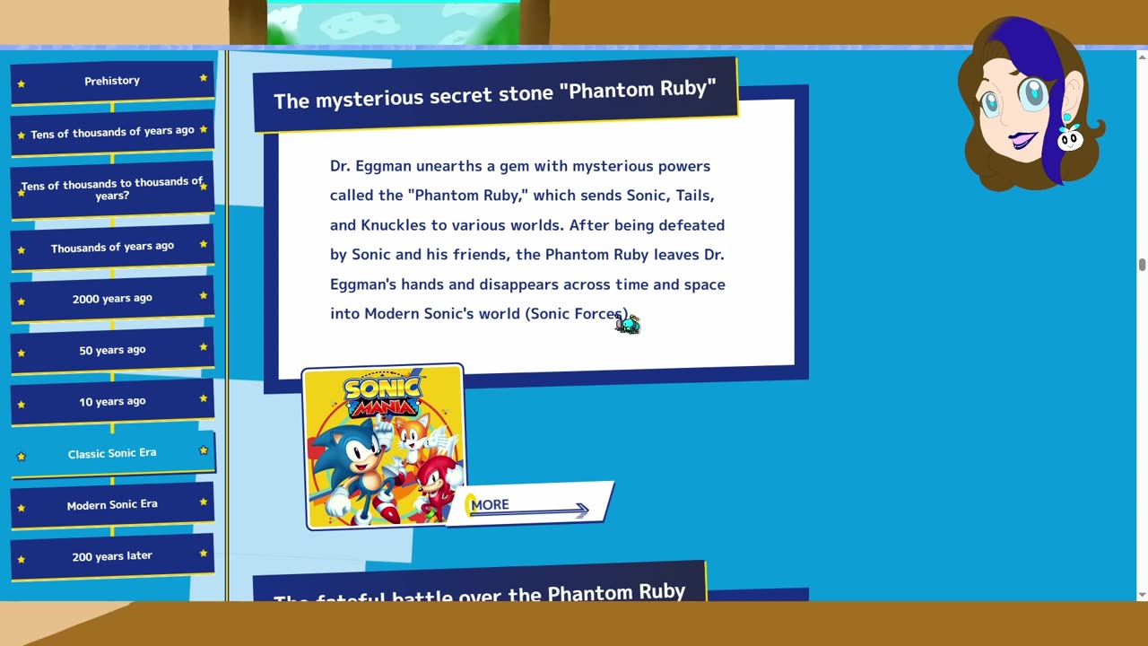 Going over Sonic Channel's Official Sonic The Hedgehog Timeline