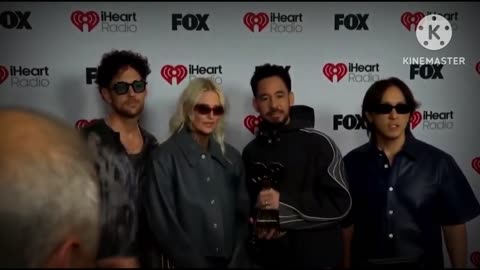 Linkin Park at the 2025 iHeartRadio Music Awards red carpet!