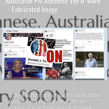 Fact Check: FAKE Truth Social Screenshot Has Trump Calling Australian PM Albanese The R-Word