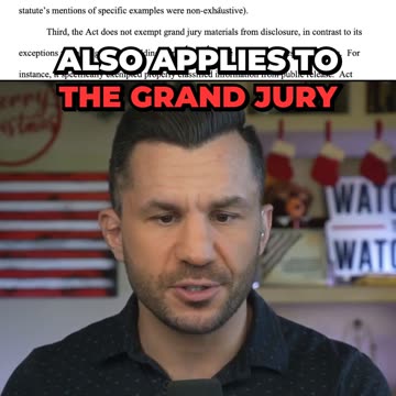 Epstein Act FORCES DOJ to Unseal Grand Jury Files