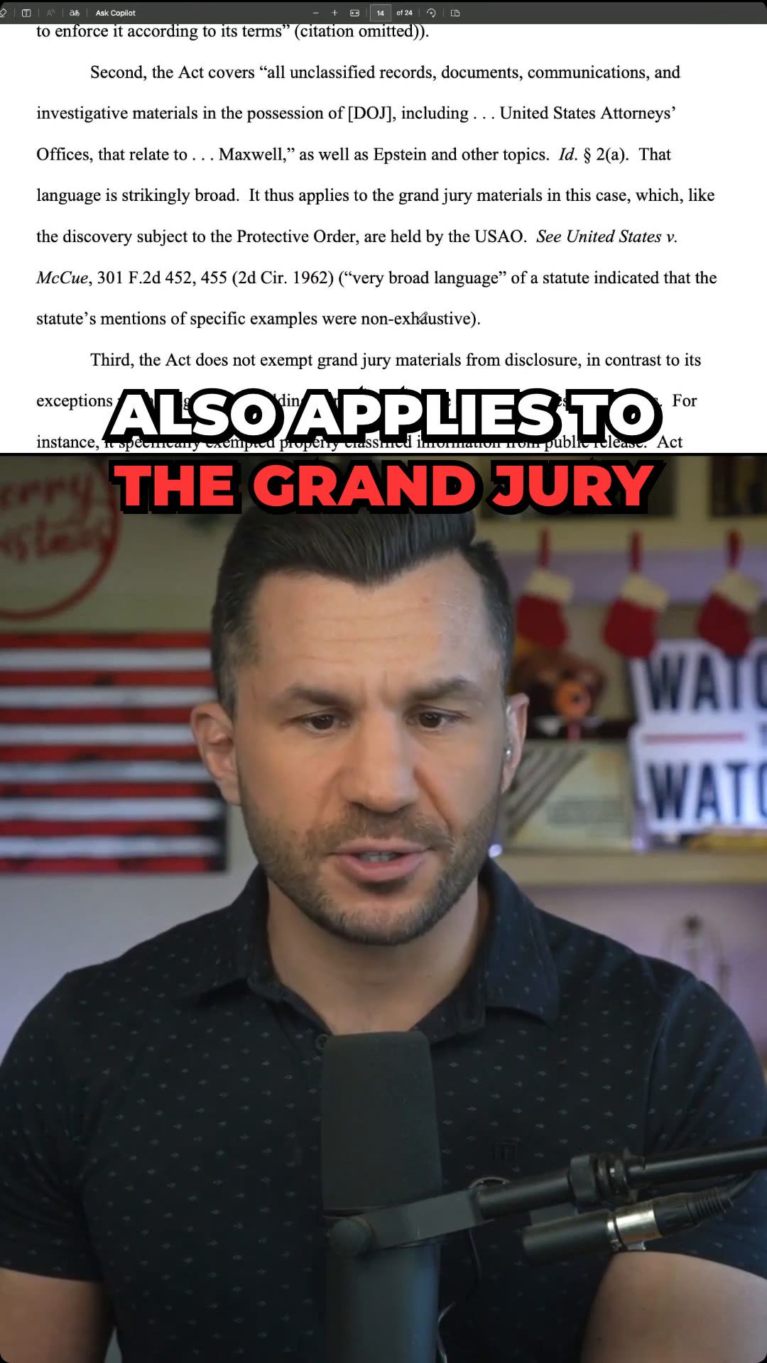 Epstein Act FORCES DOJ to Unseal Grand Jury Files