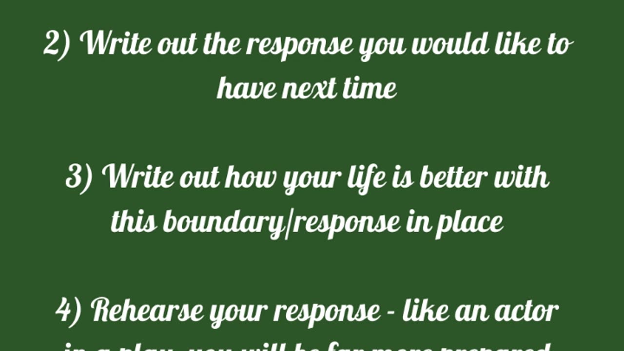 Why you should rehearse your boundary responses