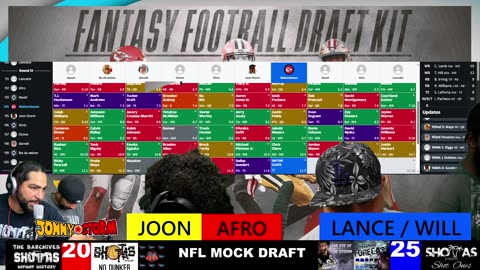 FANTASY FOOTBALL NFL LIVE MOCK DRAFT 2025 PPR TOP WRS AND RBS