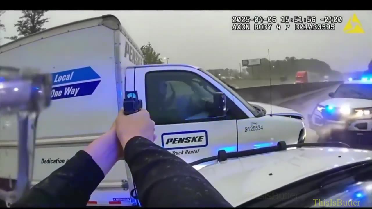 Newman police uses PIT maneuver to end high speed pursuit of a box truck