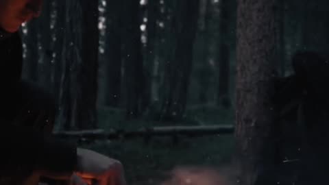 Camping in the Forest - No Shelter (ASMR) #3 #shorts