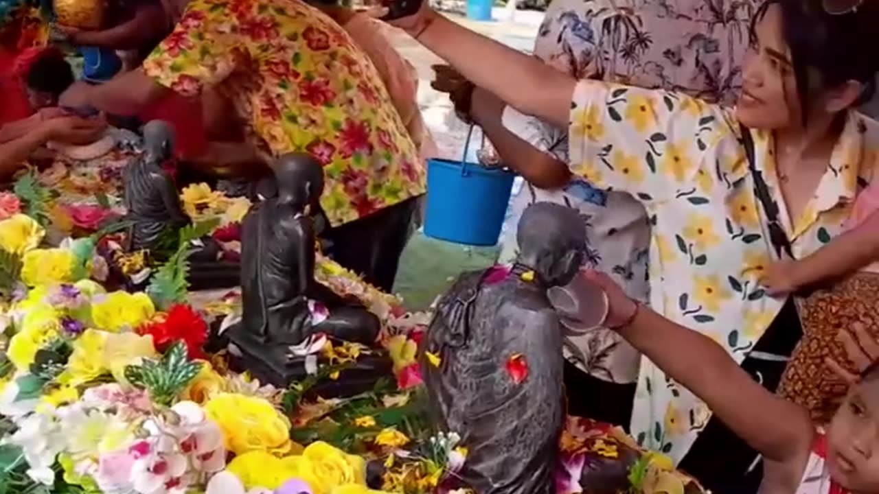 สรงน้ำพระ-วัดวีระโชติ ฉช.