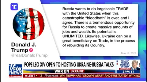 Fox Ukraine update with Gen Kellogg May 20th 2025 2:17pm
