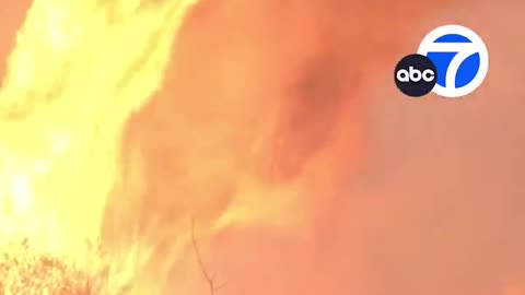structure explodes in flames Canyon Fire blaze raging out of control, nearing 5,000 acres