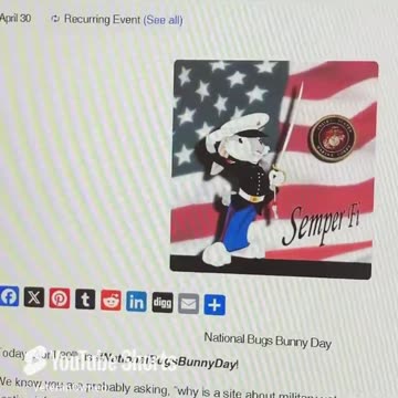 Semper Fi Why Is Bugs Bunny in a USMC Uniform on National Bugs Bunny Day? (April 30)