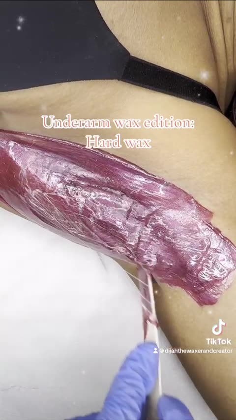 Underarm Waxing with Cherry Desire Hard Wax by @Elegantnroyaltyskin | Sexy Smooth Wax Demo