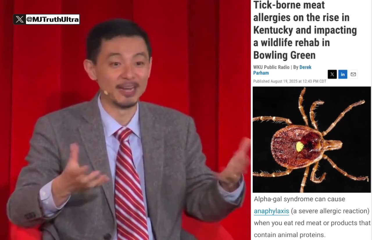 WEF bioethicist Matthew Liao, making humans allergic to meat