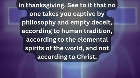 Journey of faith and spiritual growth Colossians 2:6-8 Daily Bible Verse