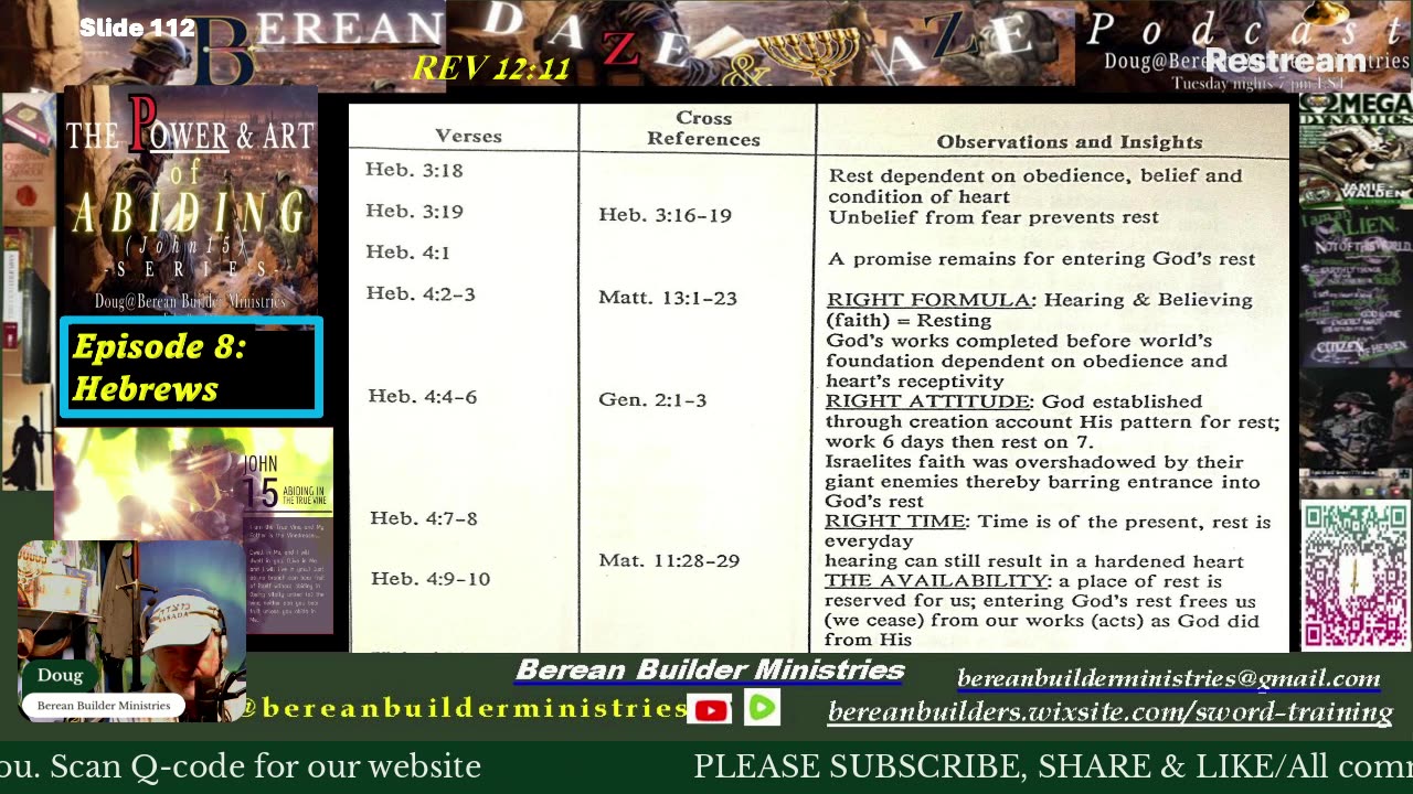 Gods Rest: His Way: Hebrews Ep. 8