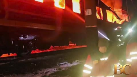 Russian drone strike on Ukrainian passenger train kills five