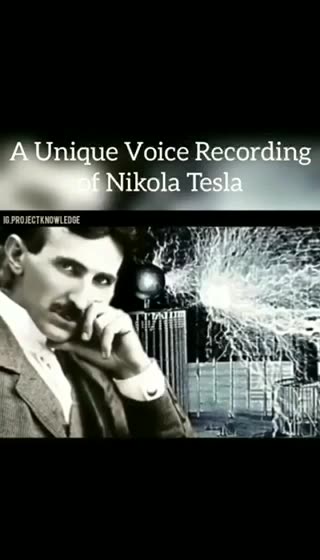 Rare Recording of Nichola Tessela On Electricity