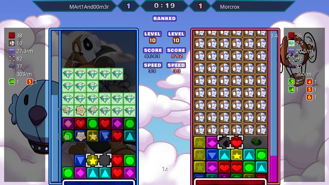Panel Attack 2-Player (7-19-2025): MArt1And00m3r vs Morcrox